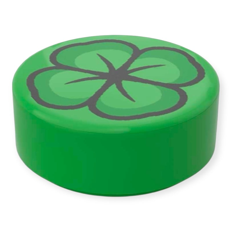 LEGO® 1x1 Fliese Rund - Kleeblatt
