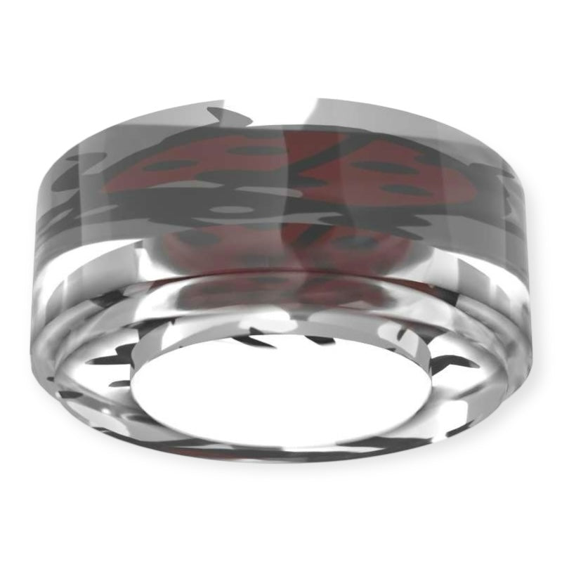 LEGO® Fliese Rund 1x1 - Marienkäfer (Transparent)