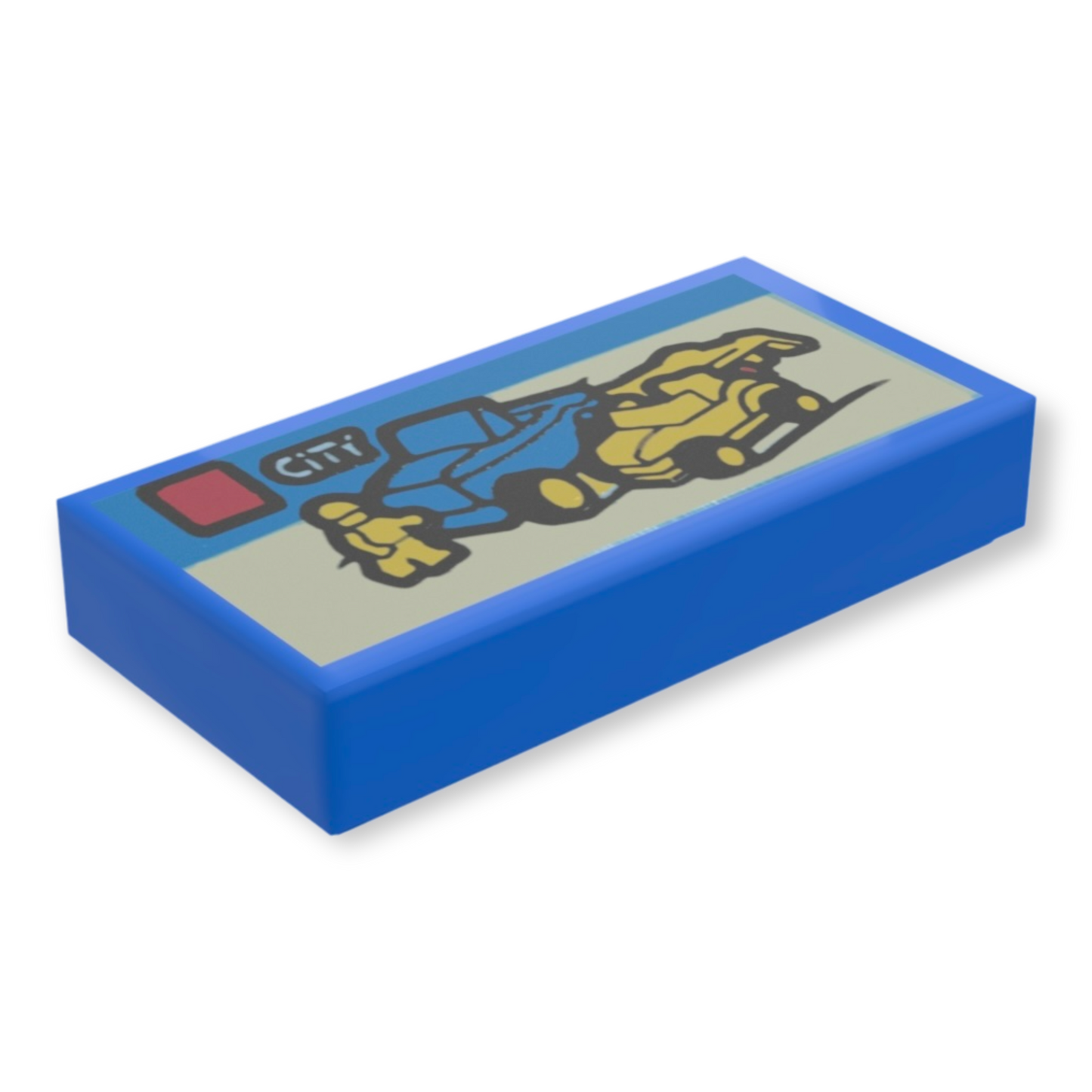 LEGO Tile 1x2 - LEGO City Set-Karton