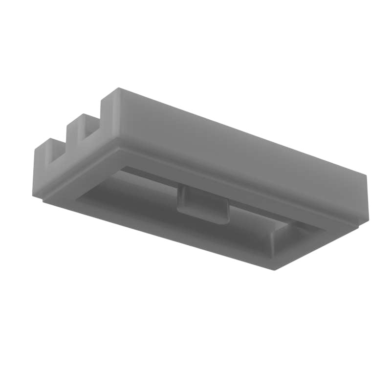 LEGO Tile Modified 1-2 Grille - Flat Silver