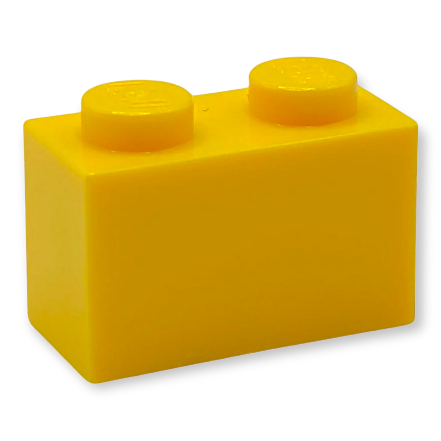 LEGO Brick 1x2 Yellow - White Question Mark