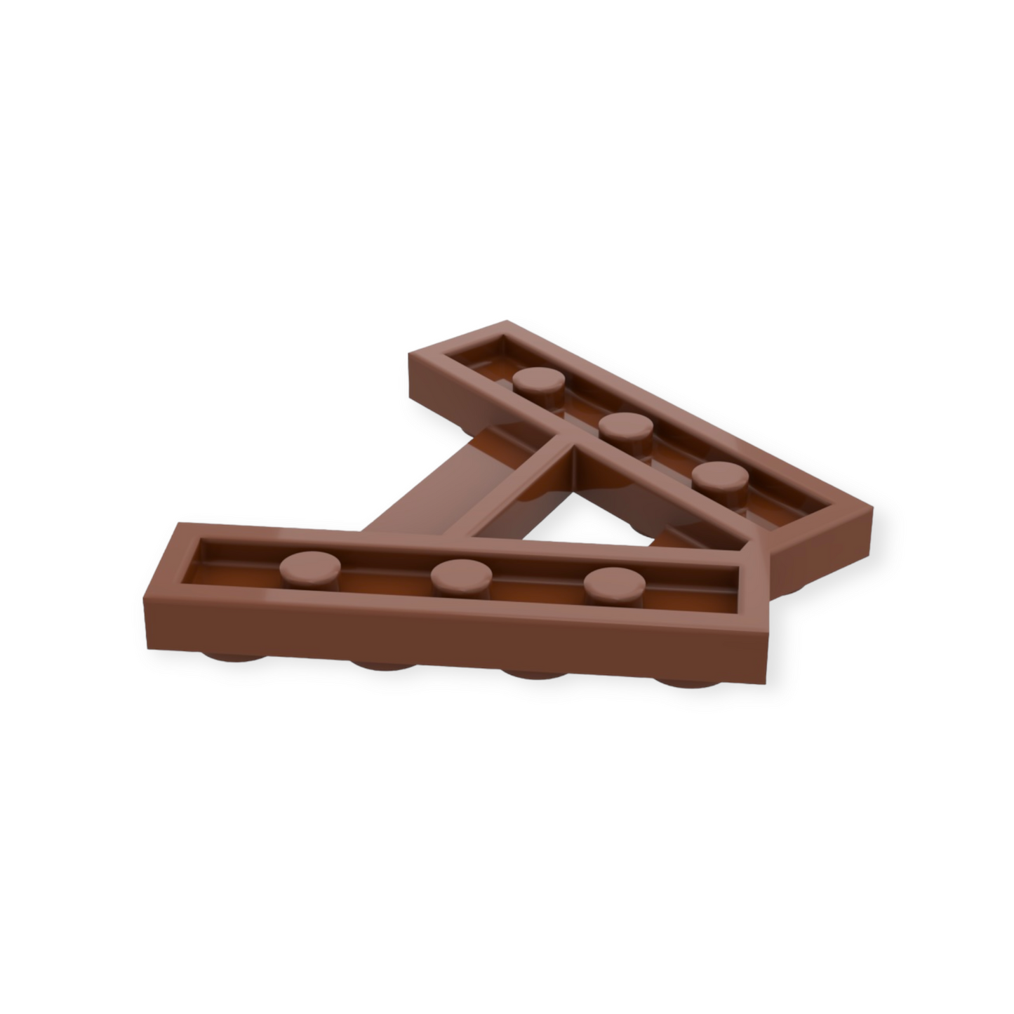LEGO Wedge Plate A-Shape - Reddish Brown