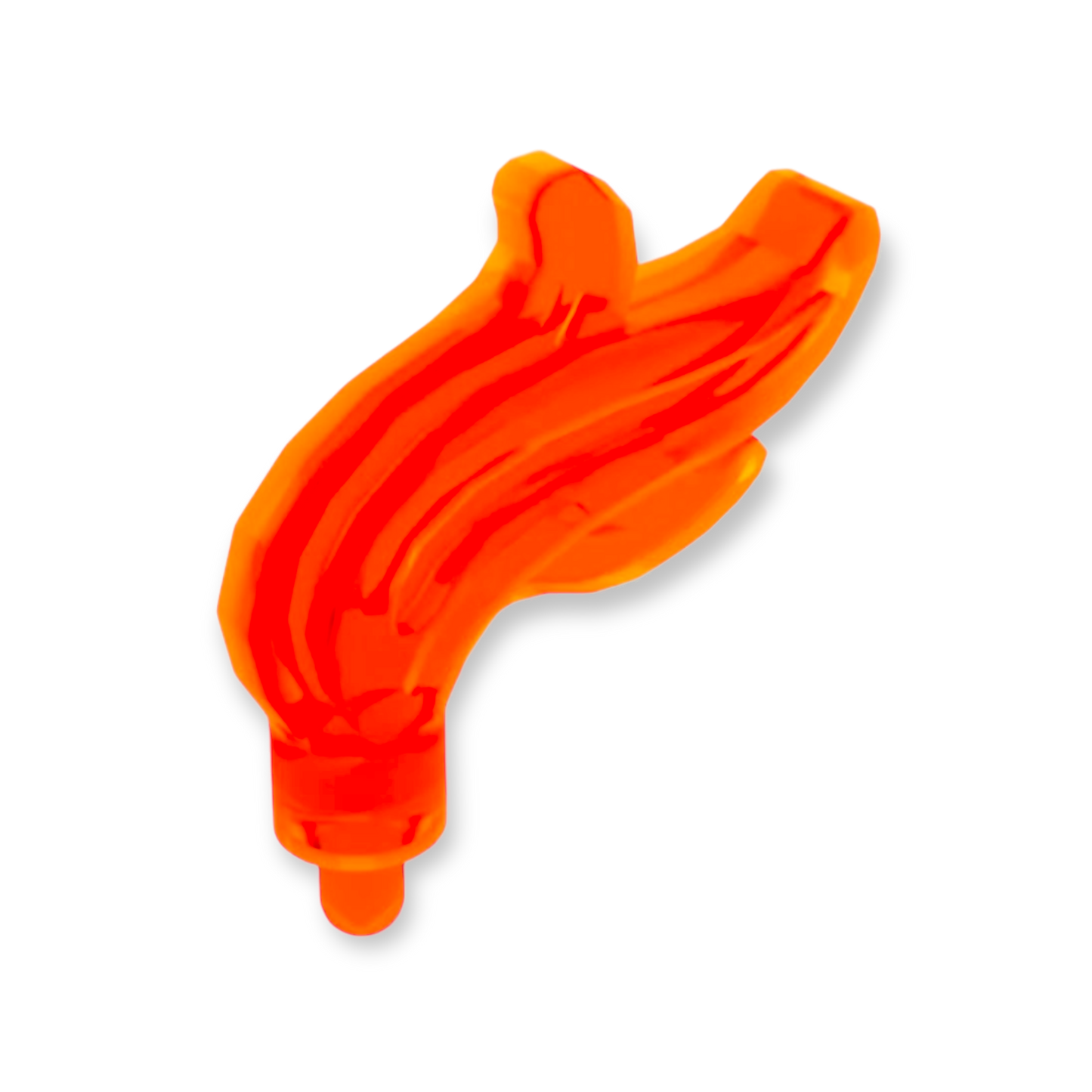 LEGO Feather/Flame in Trans-Neon Orange