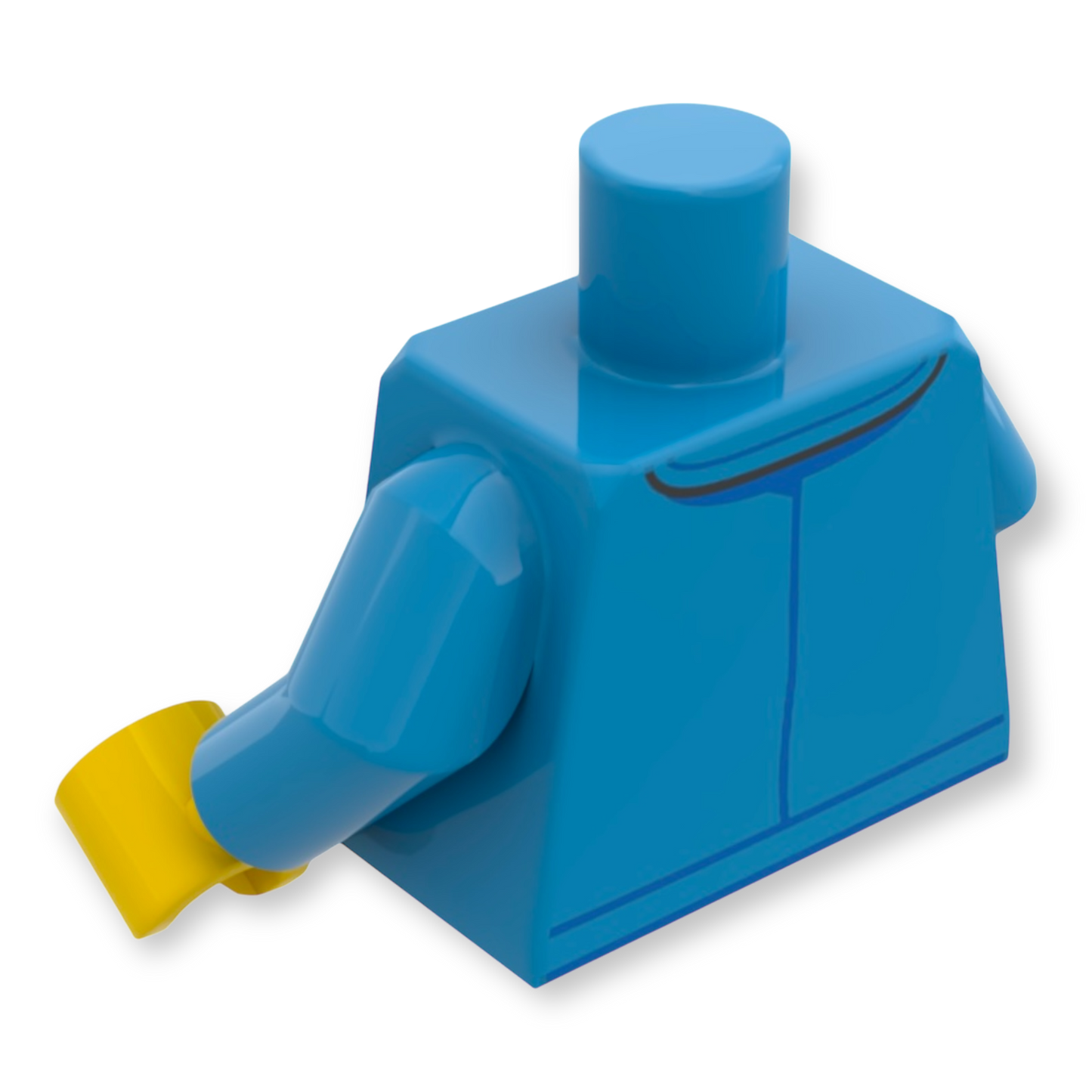 LEGO Minifiguren Torso - 5976 Jacke mit Kragen und Reißverschluss, Classic Space Logo