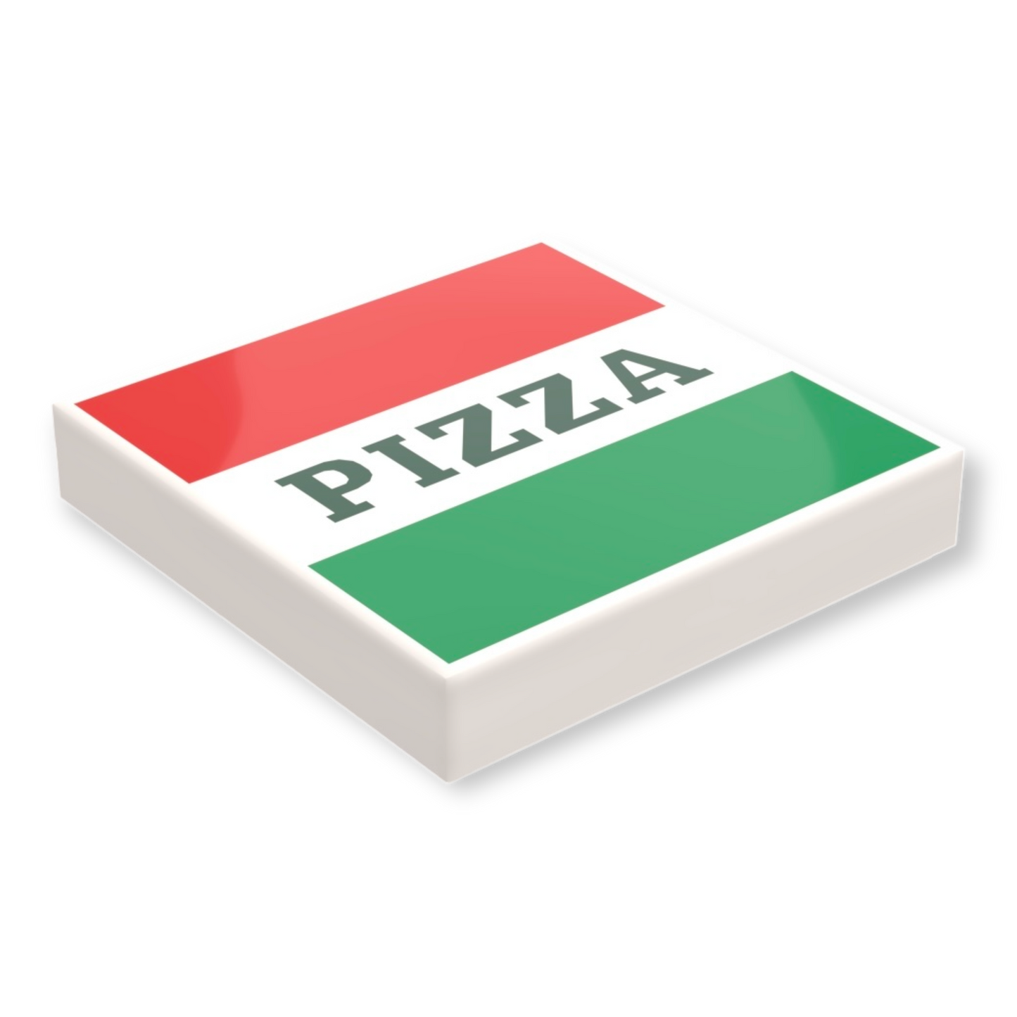 LEGO Tile 2x2 Pizza Box
