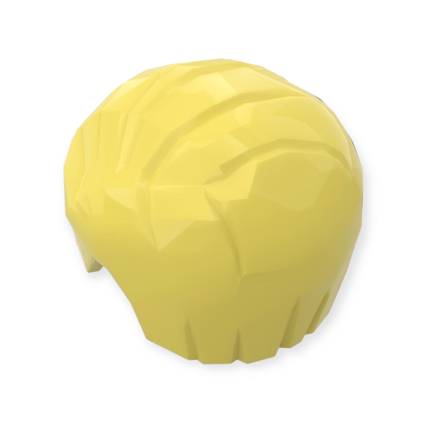 LEGO Frisur Nr 22 - Kurz seitlich nach links gekämmt - Bright Light Yellow