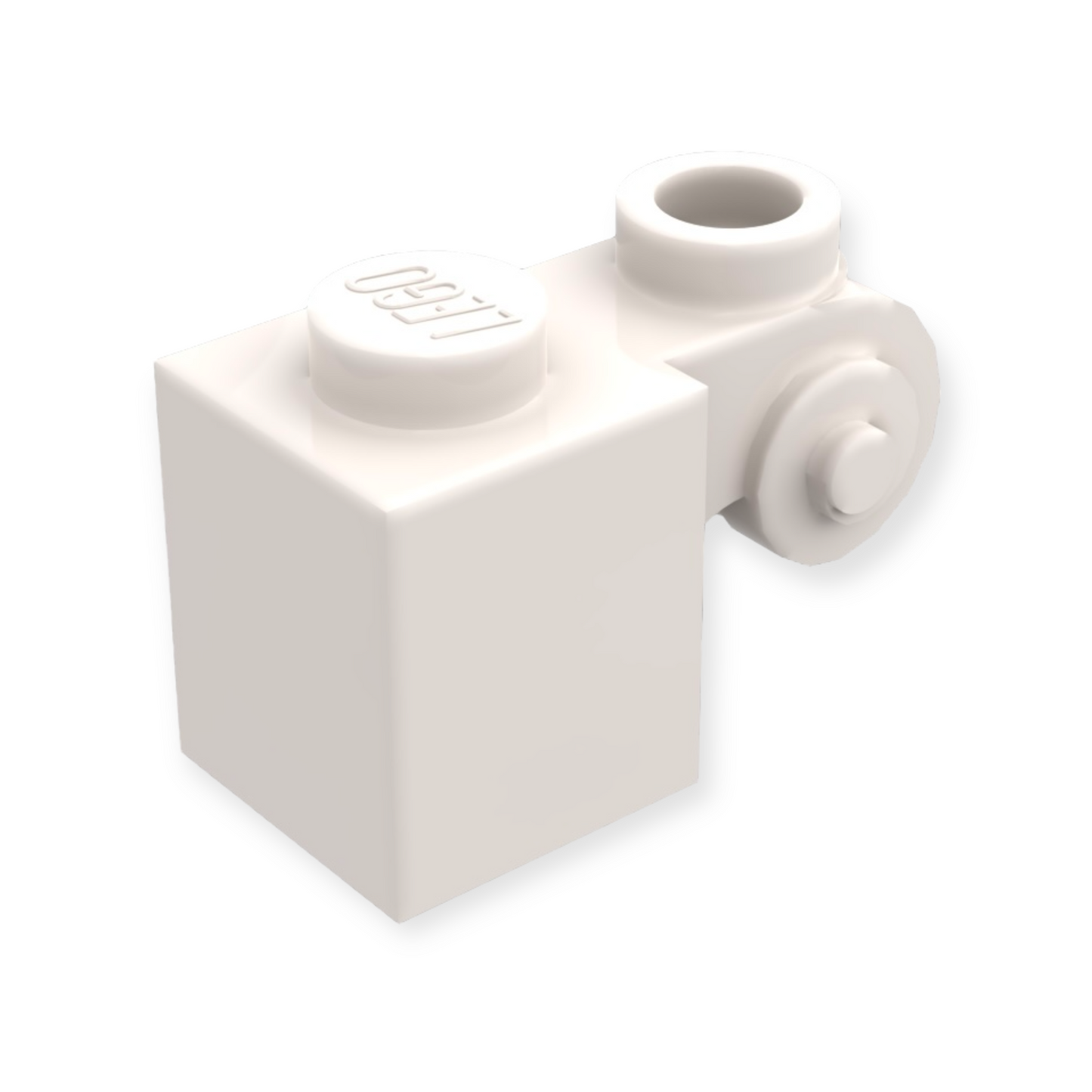 LEGO Brick Modified 1x1 - Scroll with Hollow Stud / Verzierung - White