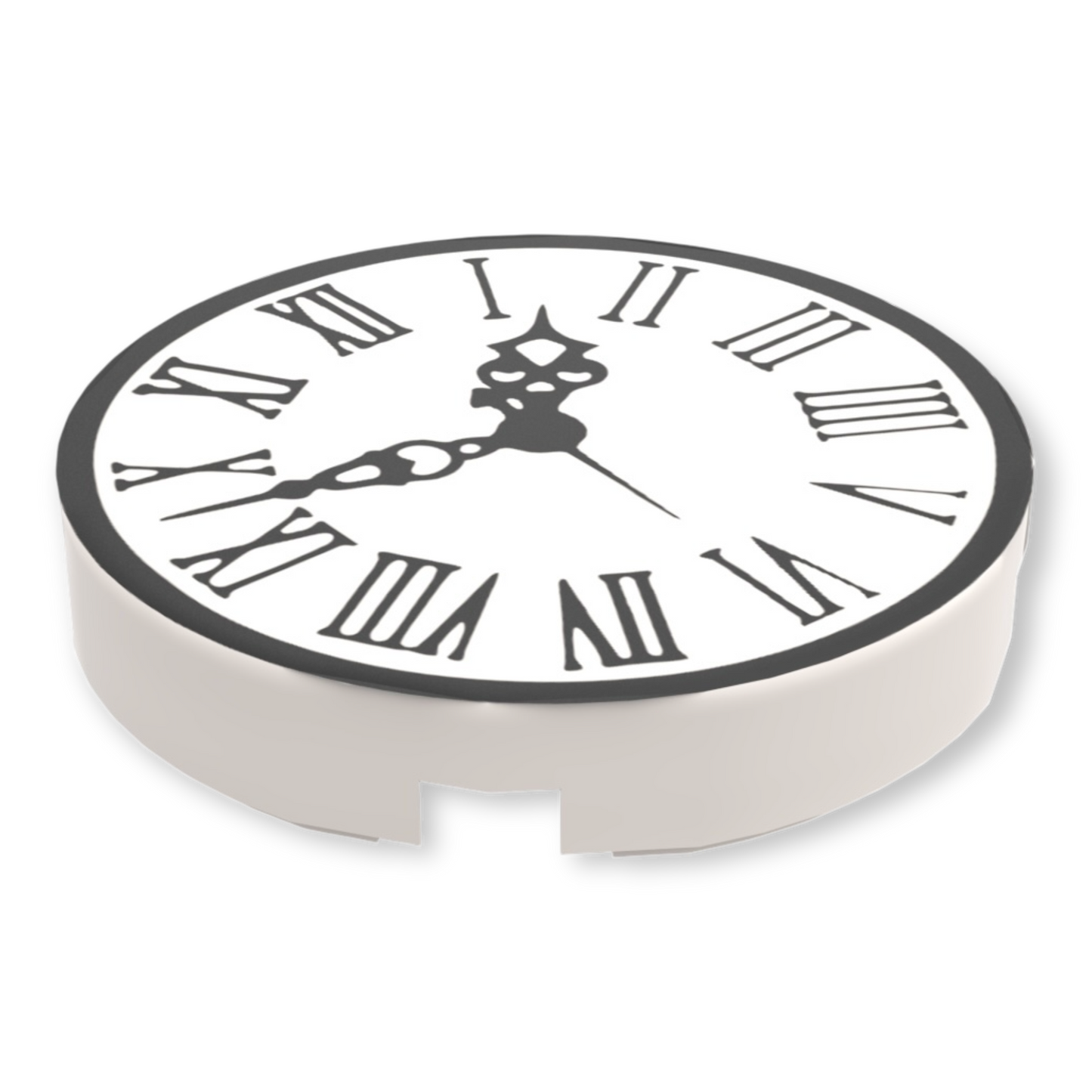 Bedruckte 2x2 Fliese Rund - Antike Uhr