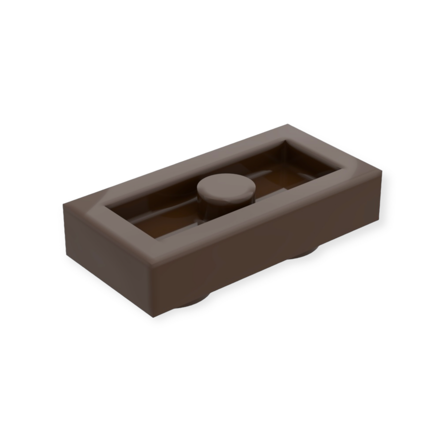 LEGO Plate 1x2 - Dark Brown