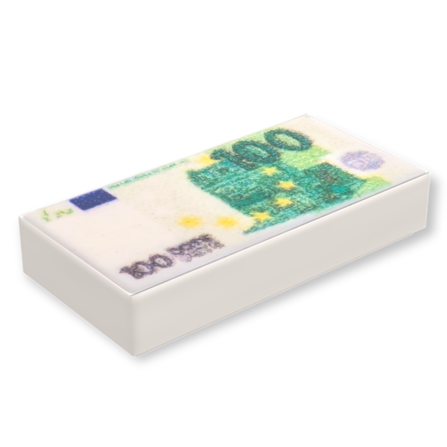 Bedruckte 1x2 Fliese - 100 Dots