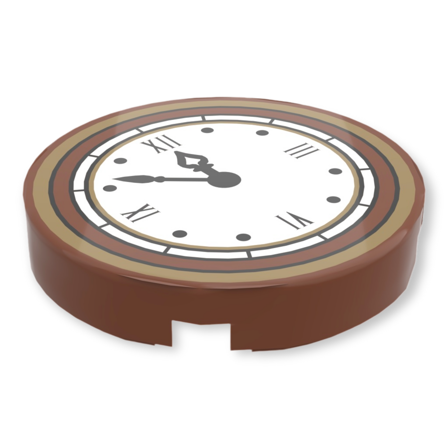 LEGO Fliese Rund 2x2 - Analoge Uhr Classic