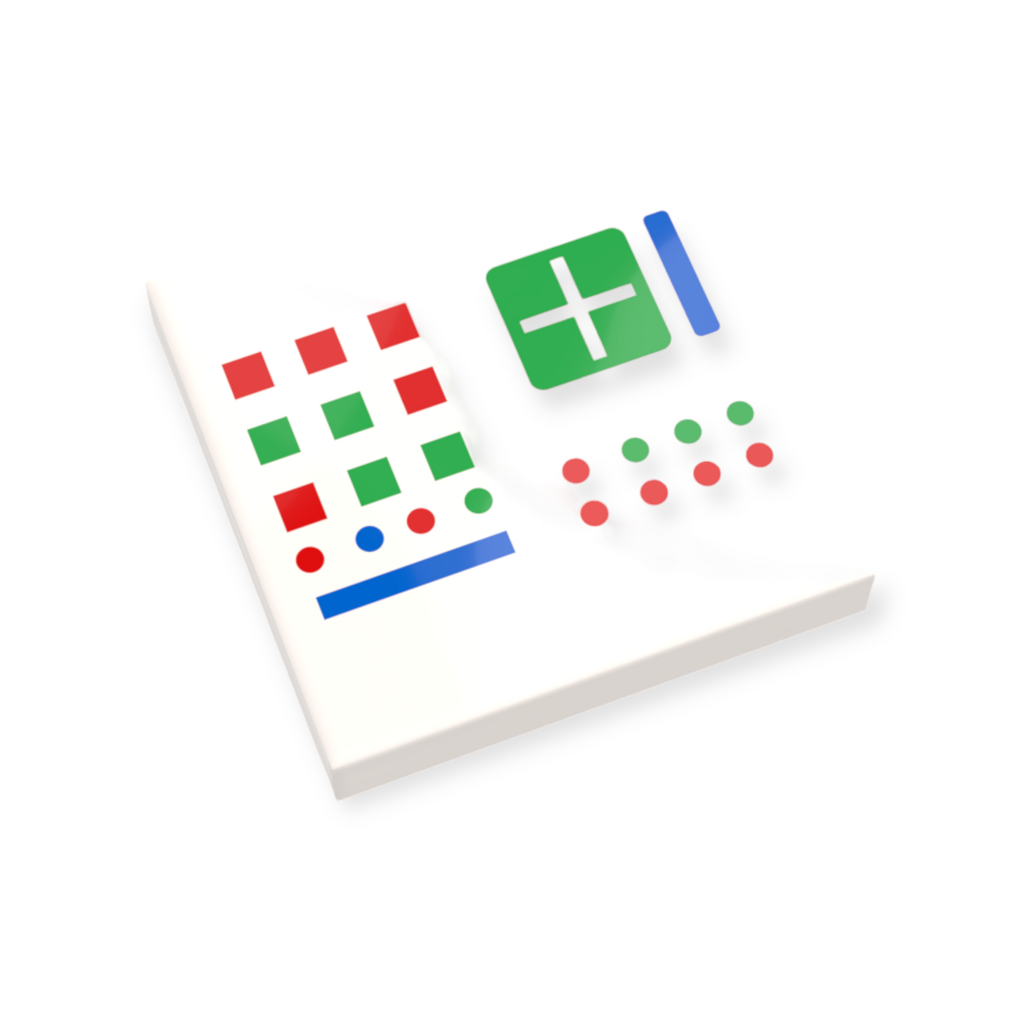 LEGO Fliese 2x2 - 661 Classic Space Schalttafel