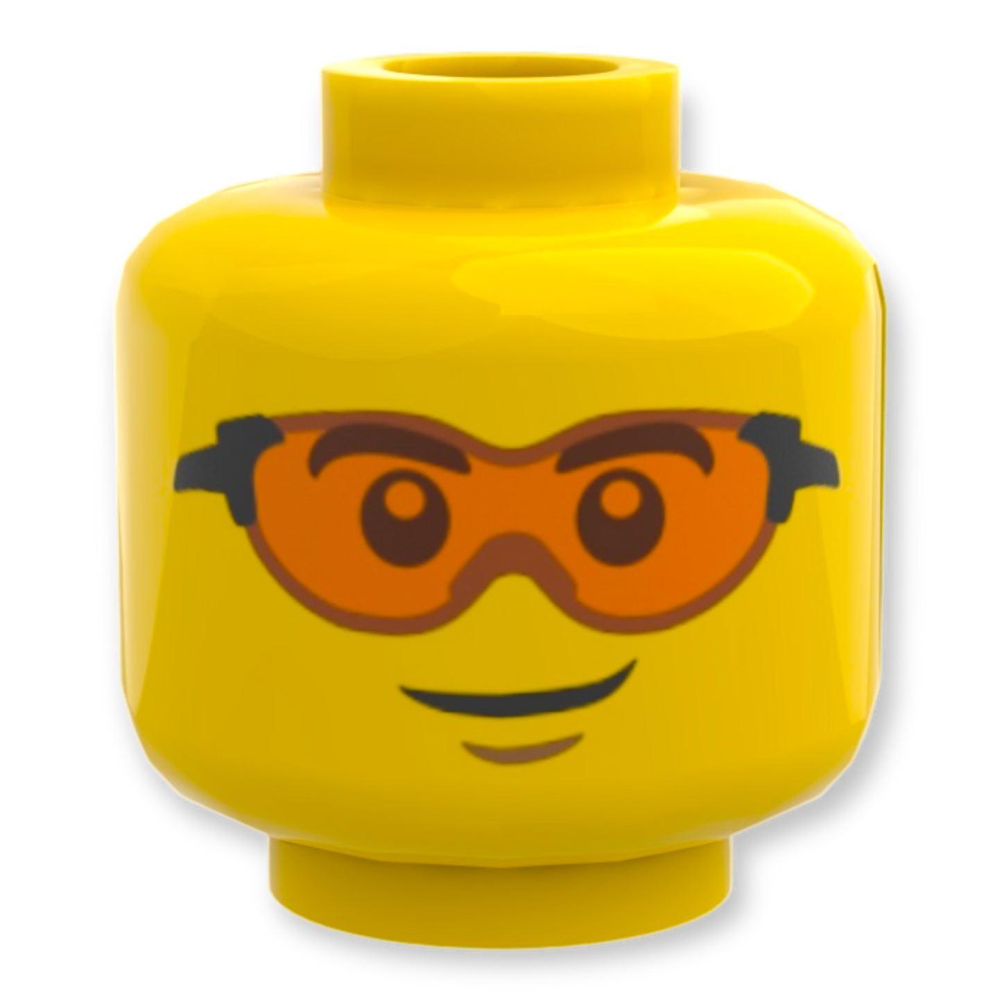 LEGO® Minifiguren Kopf 3361 - Orangene Schutzbrille