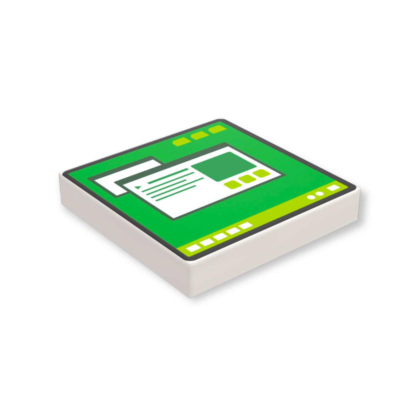 LEGO Fliese 2x2 - Computer-Monitor