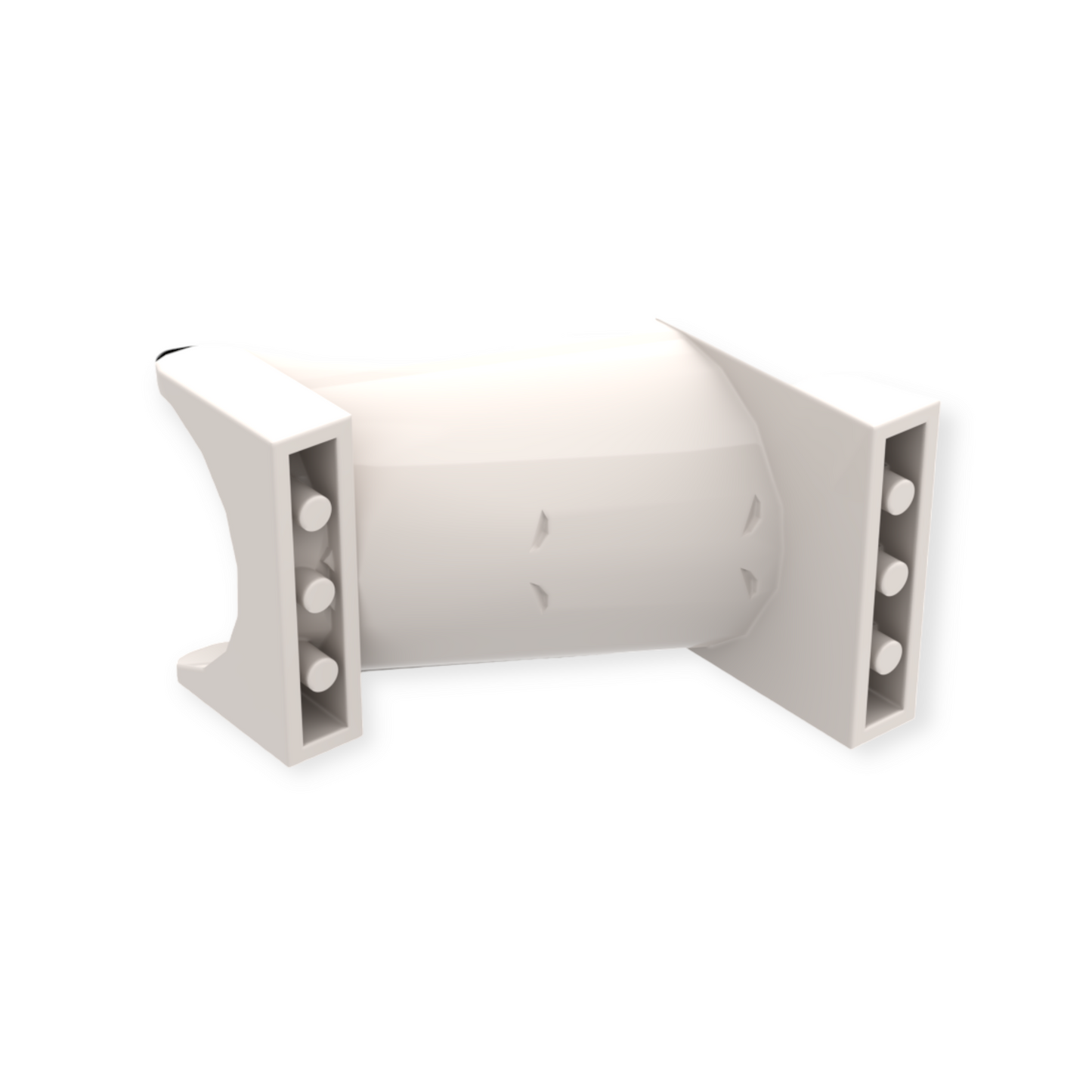 Toboggan LEGO Playground 4x6x6 Droit - Blanc