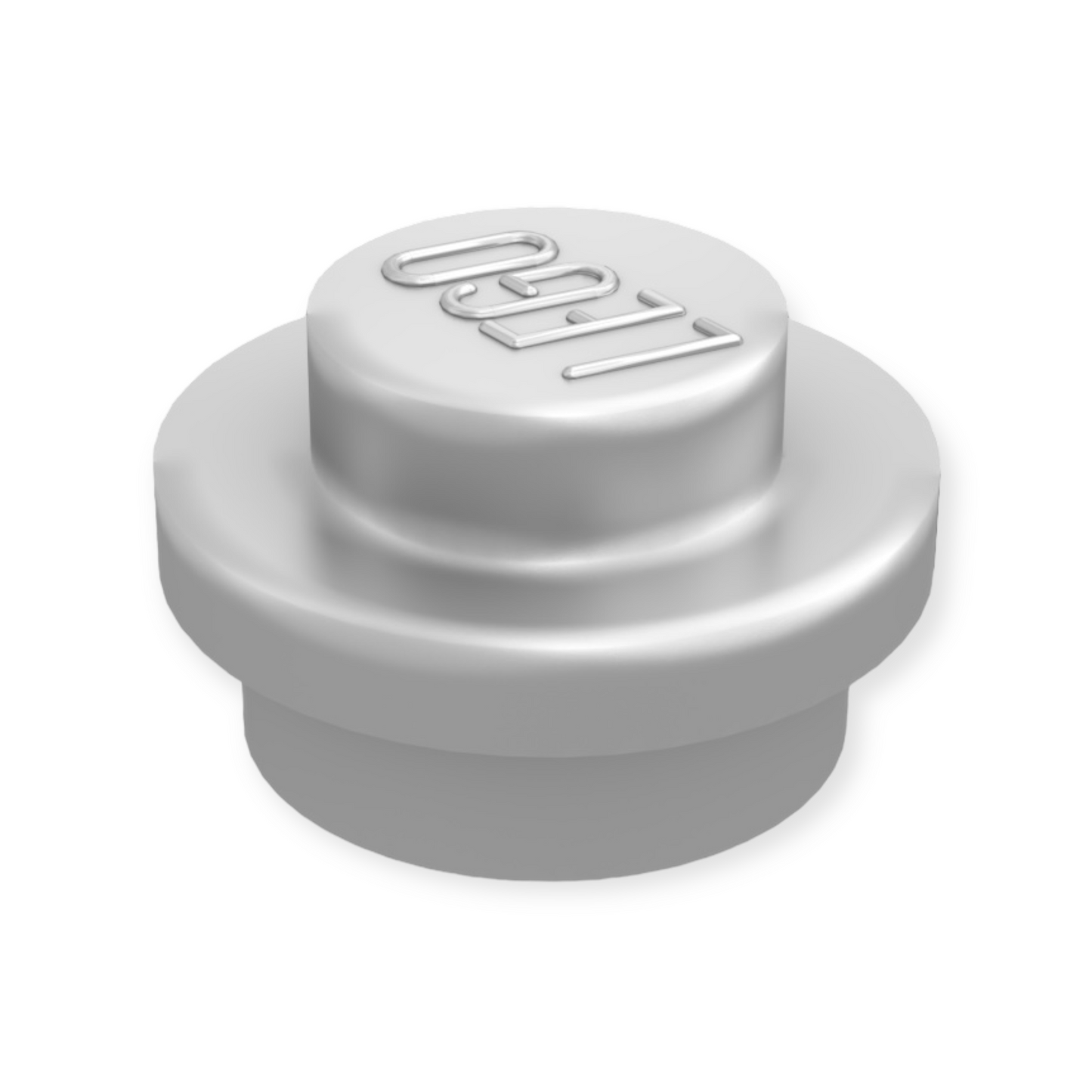 LEGO Plate Round 1x1 - Metallic Silver