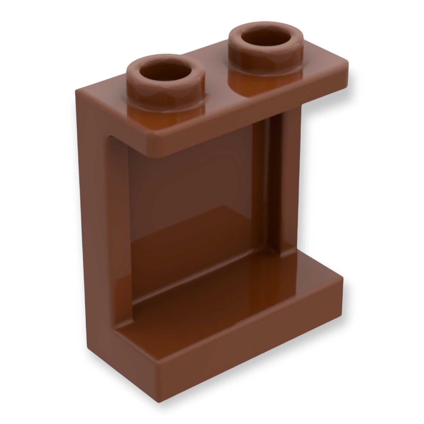LEGO Panel 1x2x2 with Side Supports - in Reddish Brown