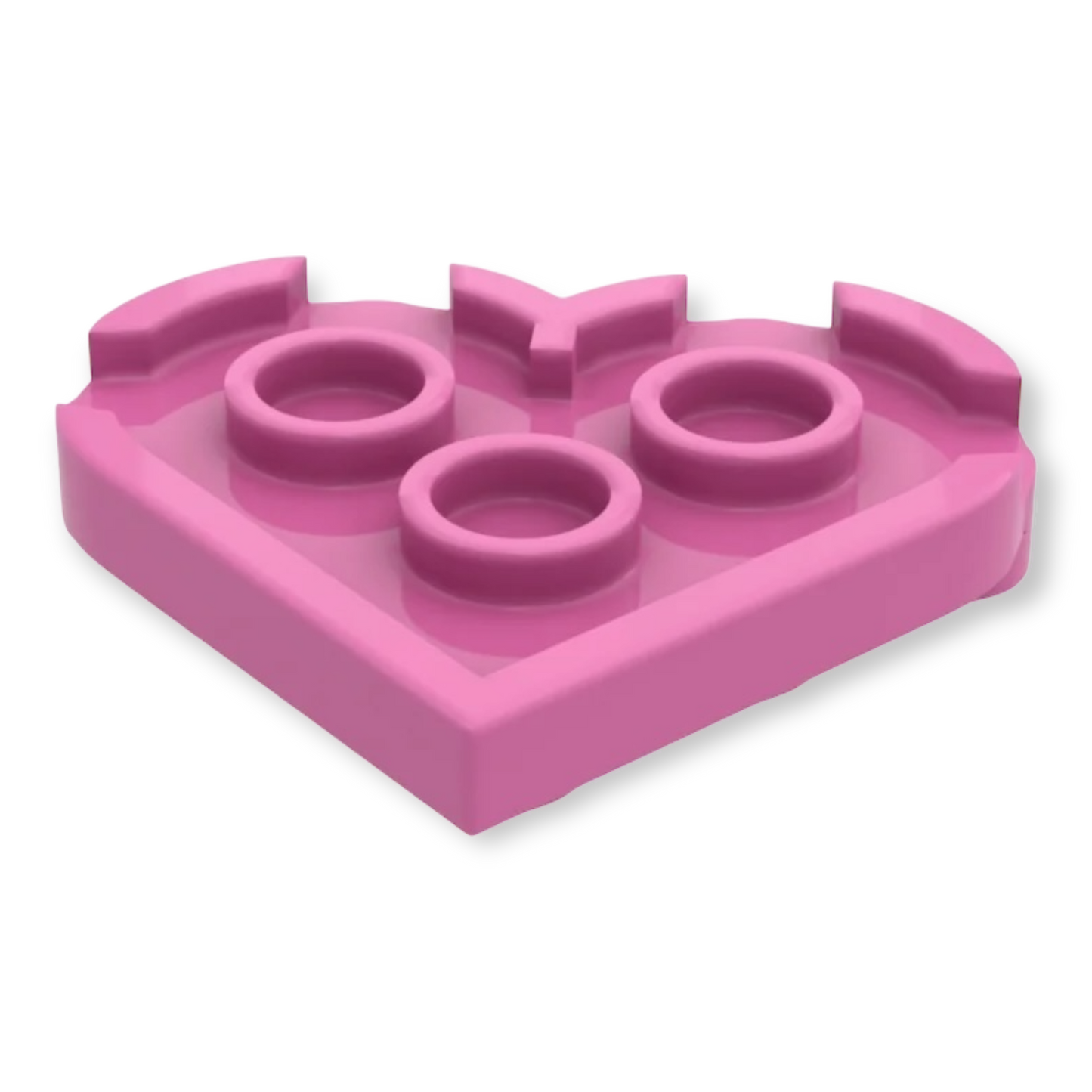 LEGO Plate Round 3x3 - Herz in Dark Pink