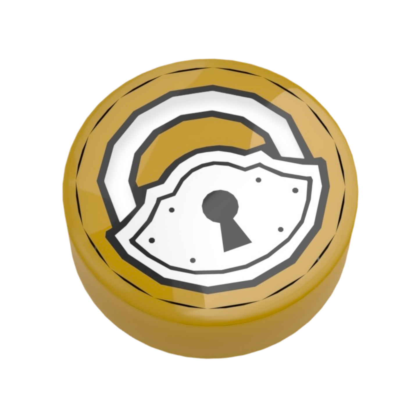 LEGO 1x1 Fliese Rund - Vorhängeschloss