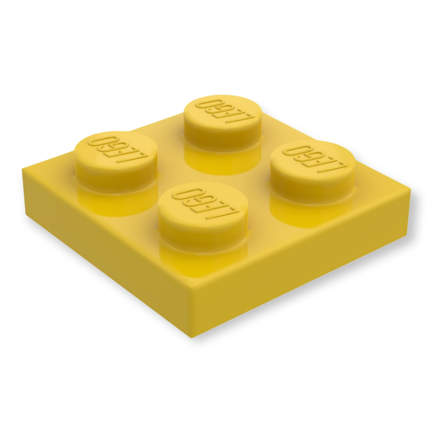LEGO Plate 2x2 - Yellow
