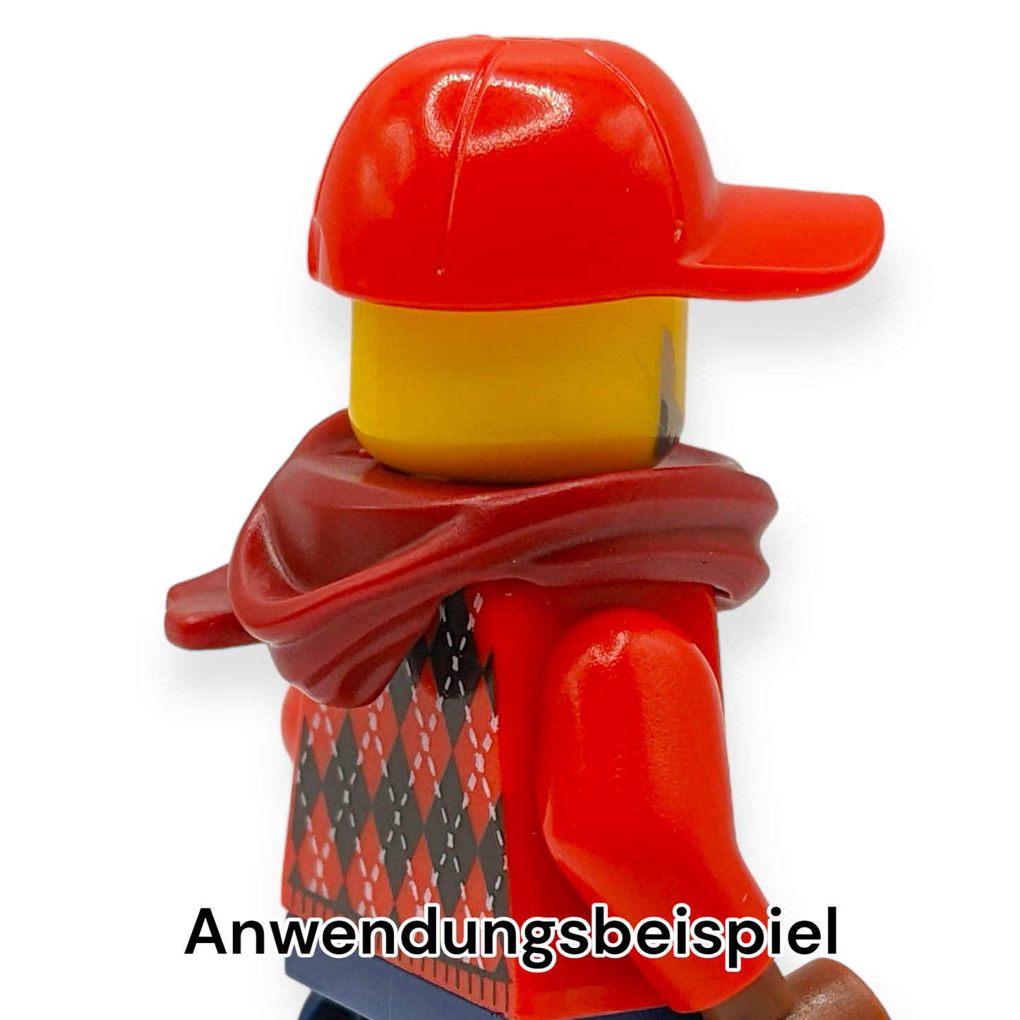 LEGO Minifigur Schal kurz Dark Red
