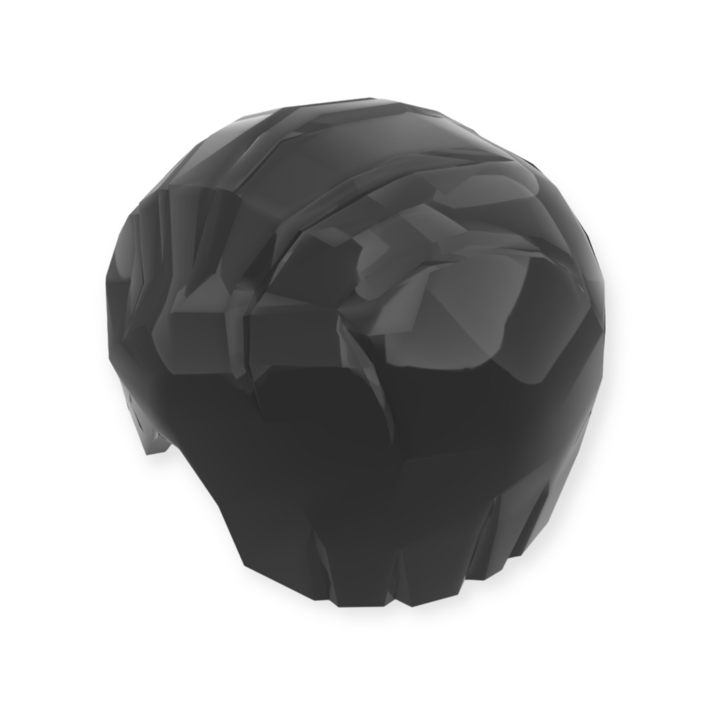 LEGO Einzelteil Frisur Nr 22 - Kurz seitlich nach links gekämmt - Black