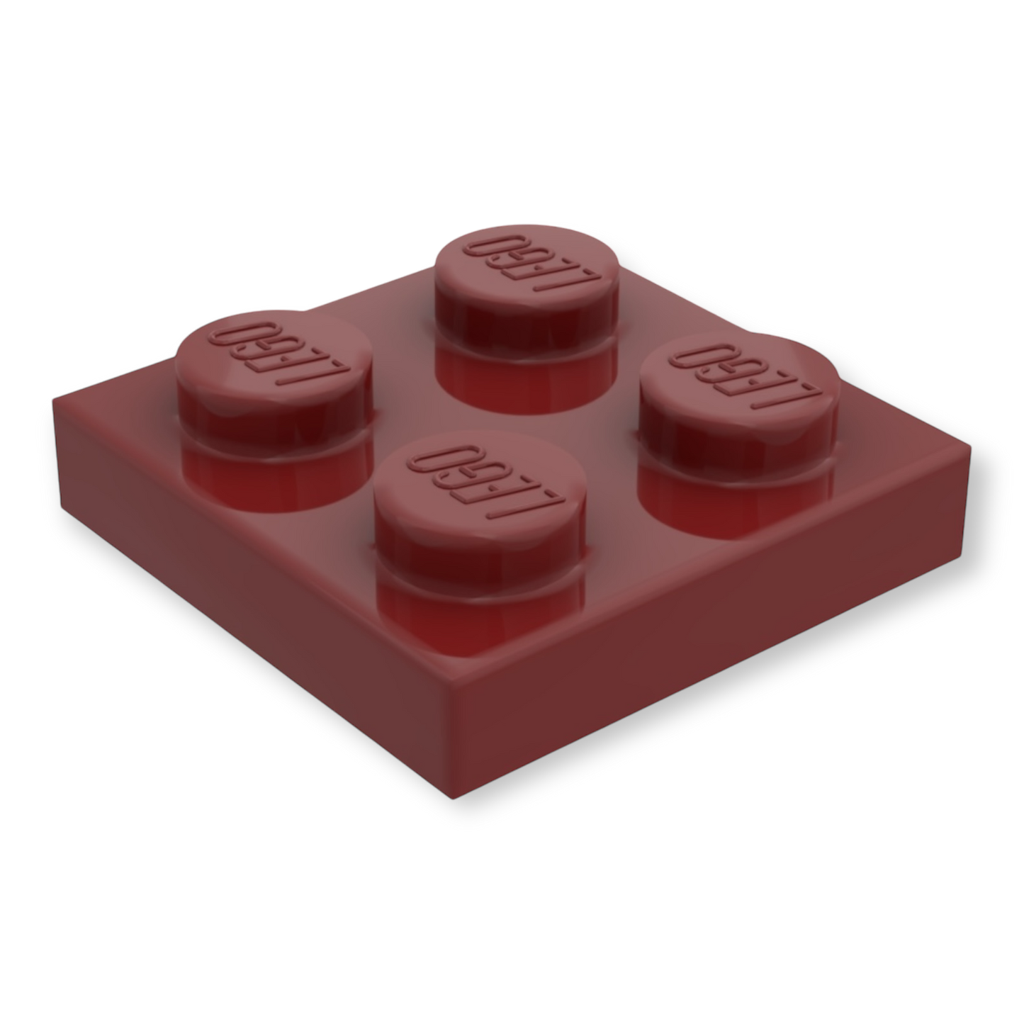 LEGO Plate 2x2 - Dark Red
