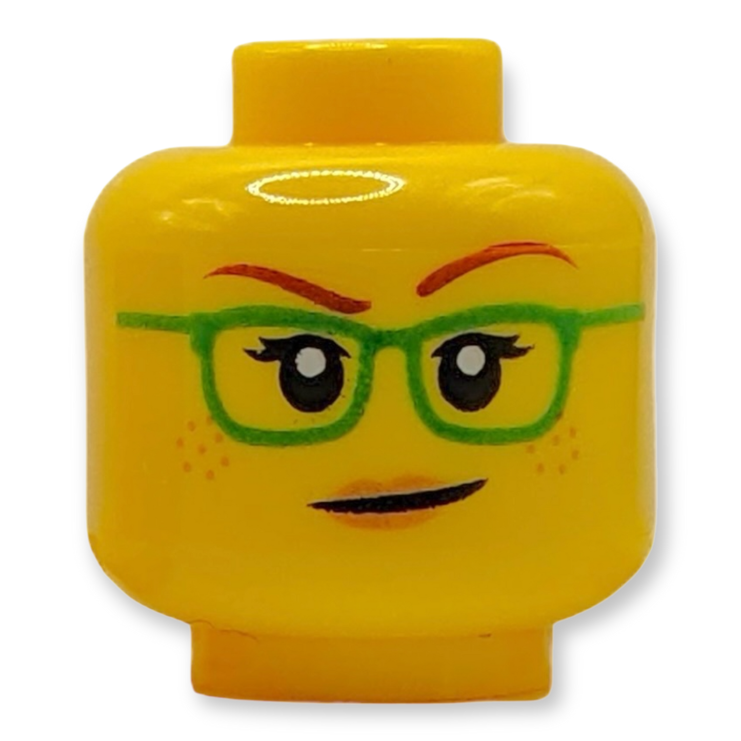 LEGO Minifiguren Kopf - 2972 Doppelseitige grüne Damenbrille