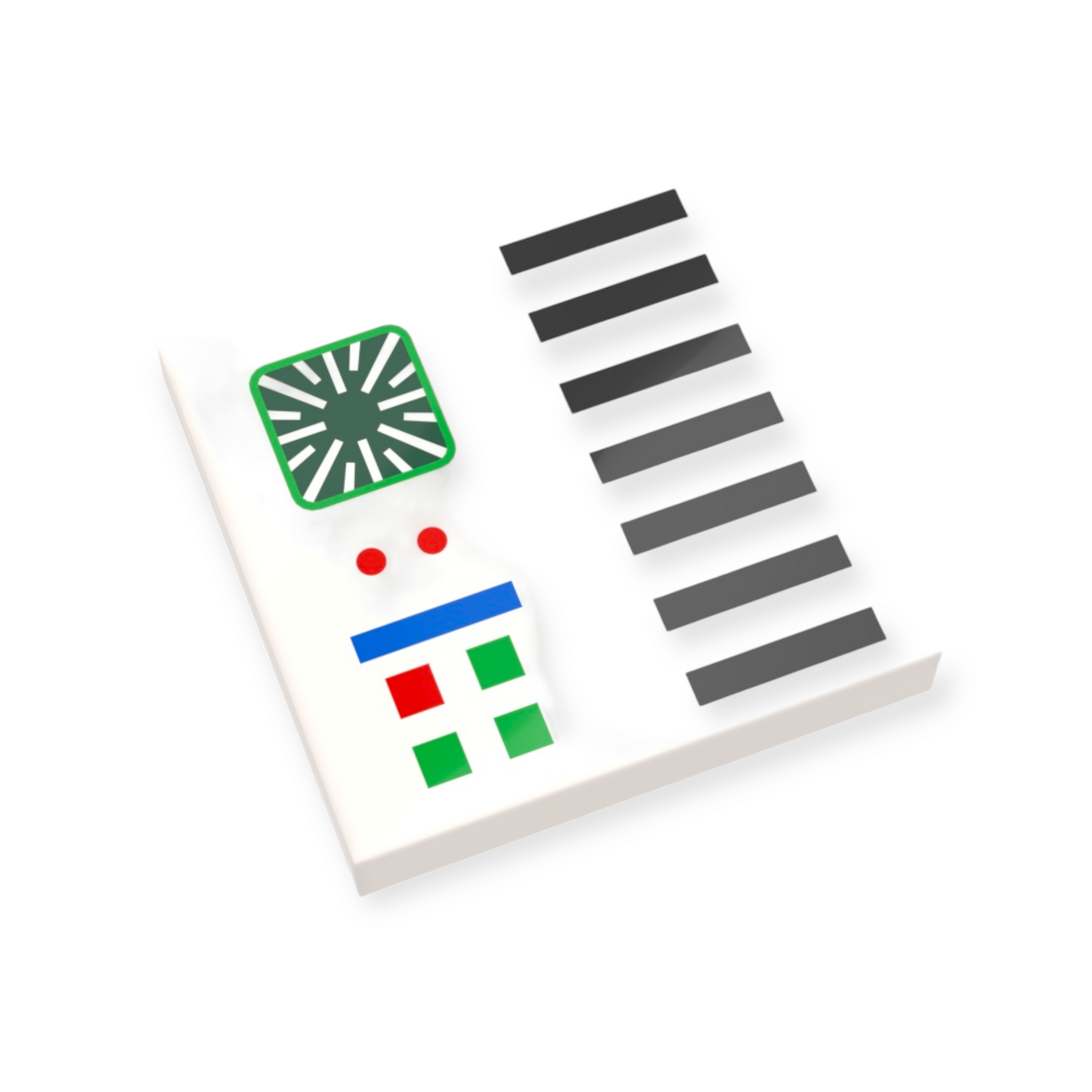 LEGO Fliese 2x2 - 666 Classic Space Schalttafel