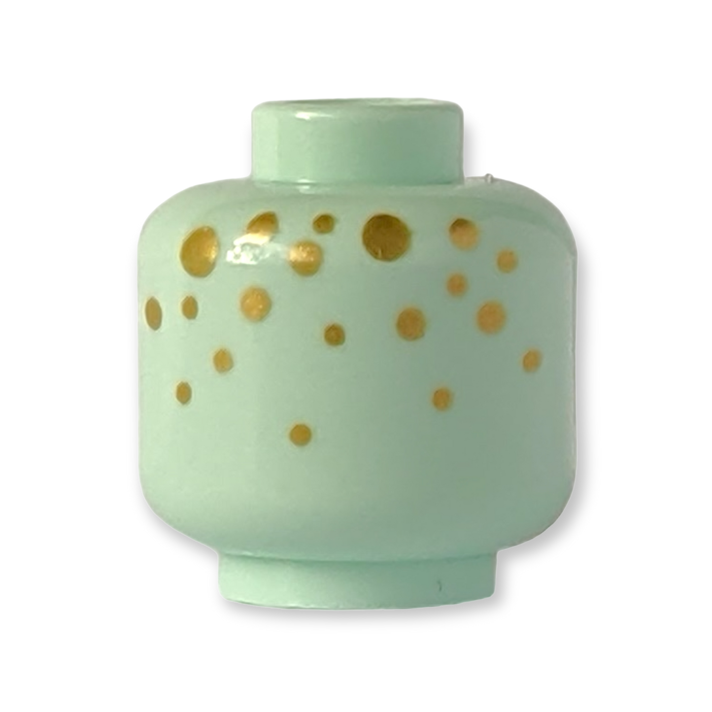 LEGO Minifiguren Kopf - 4028 Alien Schwarze dicke Augenbrauen