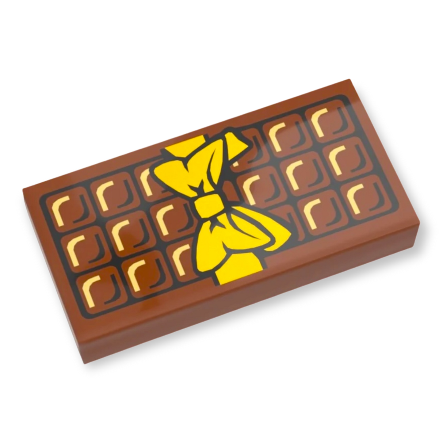 LEGO Tile 1x2 - Schokolade