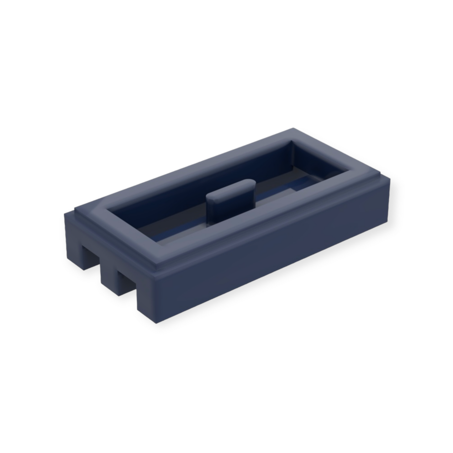 LEGO Tile Modified 1-2 Grille - Dark Blue