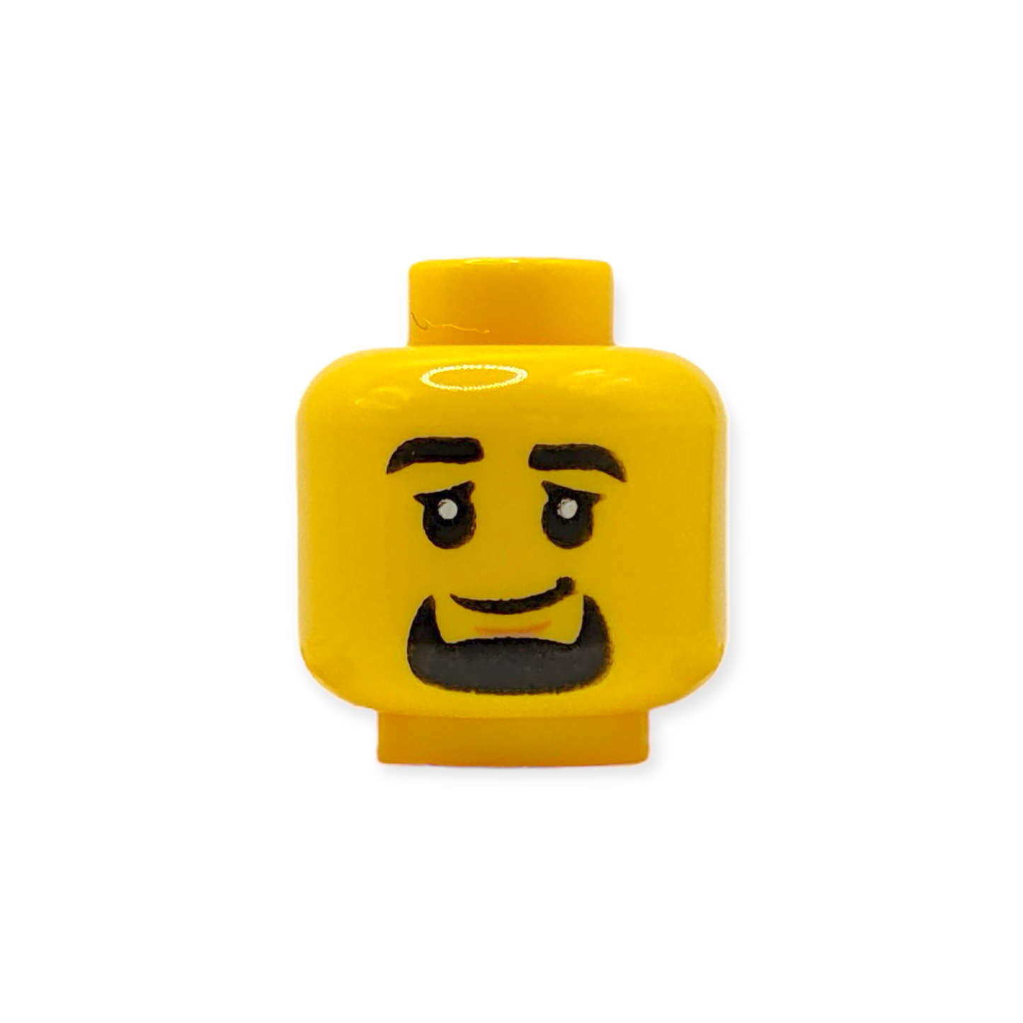 LEGO Minifiguren Kopf - 3926 Black Eyebrows and Goatee, Chin Dimple