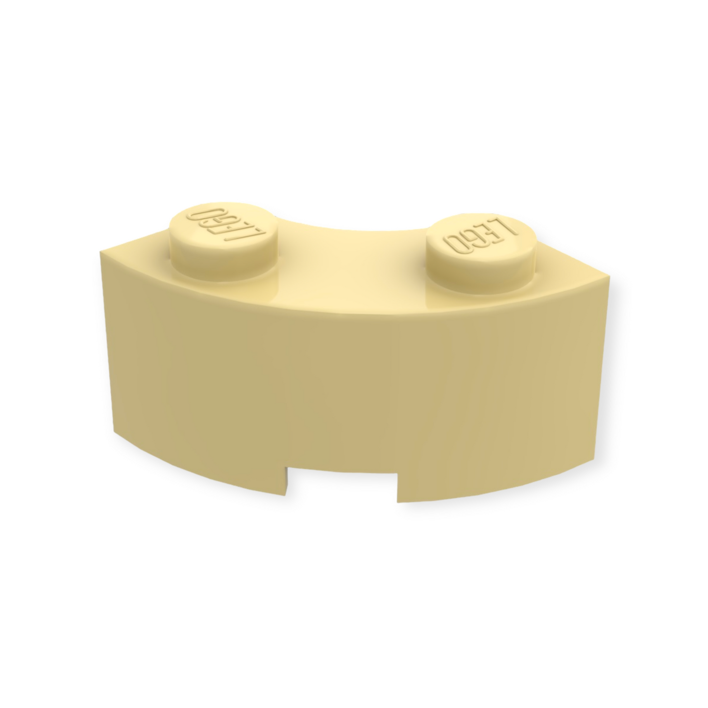 LEGO Brick Round Corner 2x2 in Tan