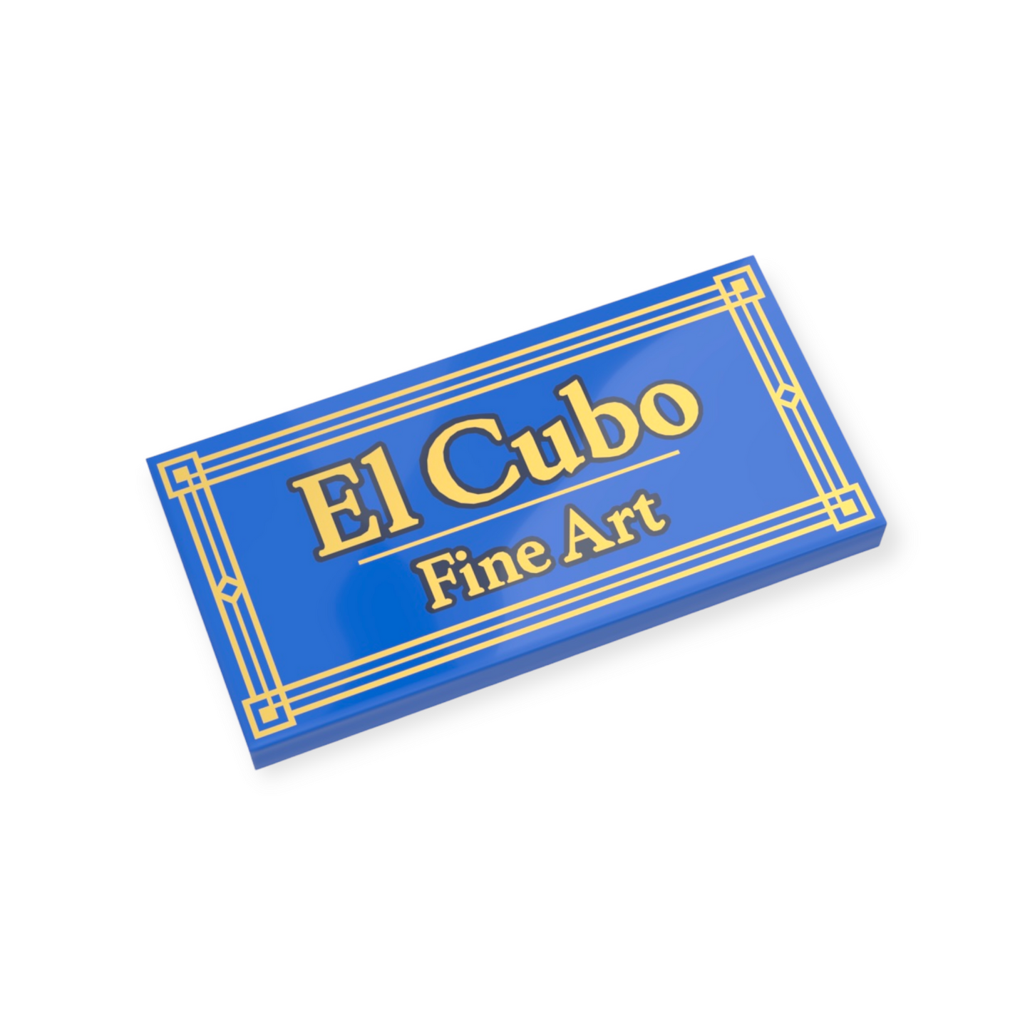 LEGO Fliese 2x4 - El Cubo Fine Art