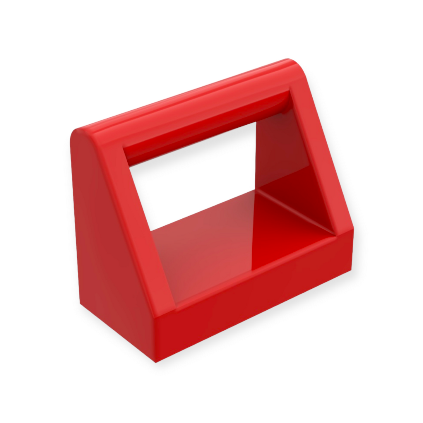 LEGO Fliese modifiziert 1x2 mit Griff in Rot