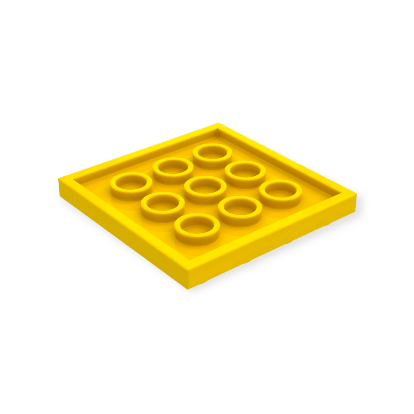 Plaque LEGO 4x4 - Jaune