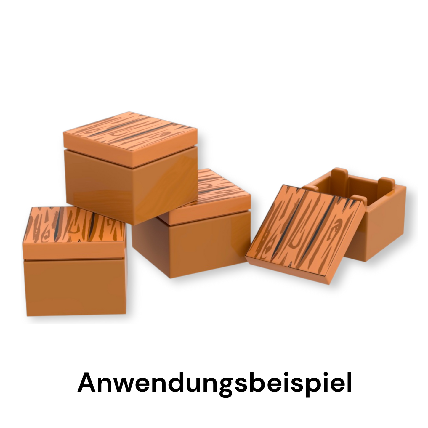 Bedruckte 2x2 Fliese - Holzboden / Kistendeckel