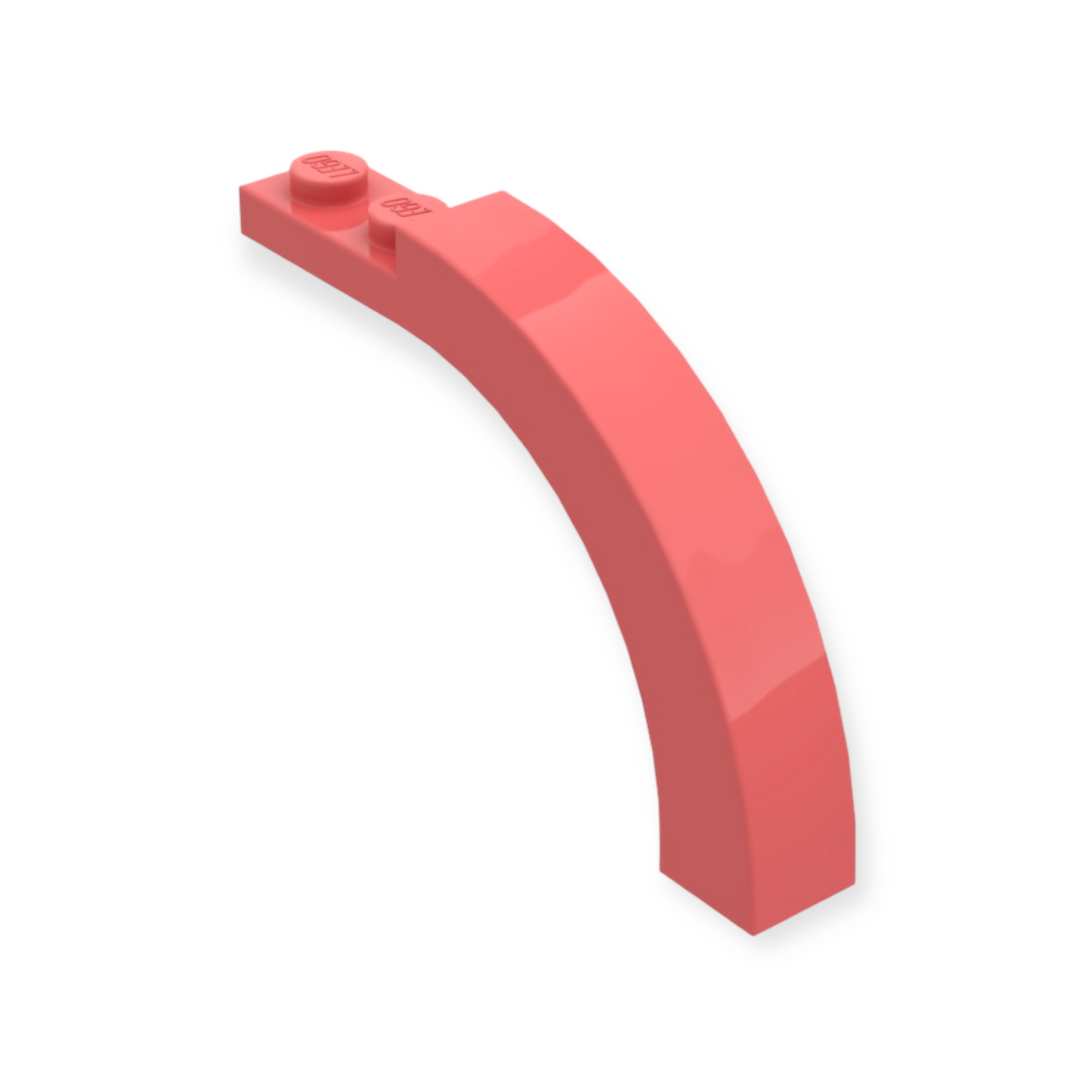 LEGO Arch 1x6x3 1/2 Curved Top - in Coral