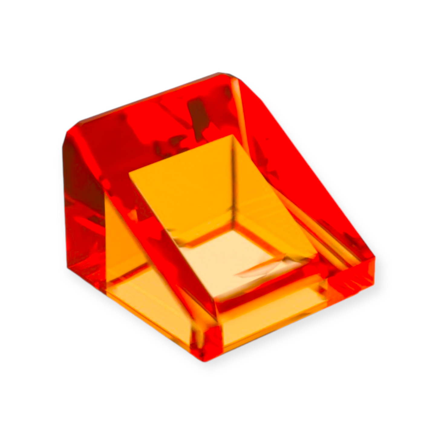 LEGO Slope 30 1x1x2/3 - in Trans-Orange