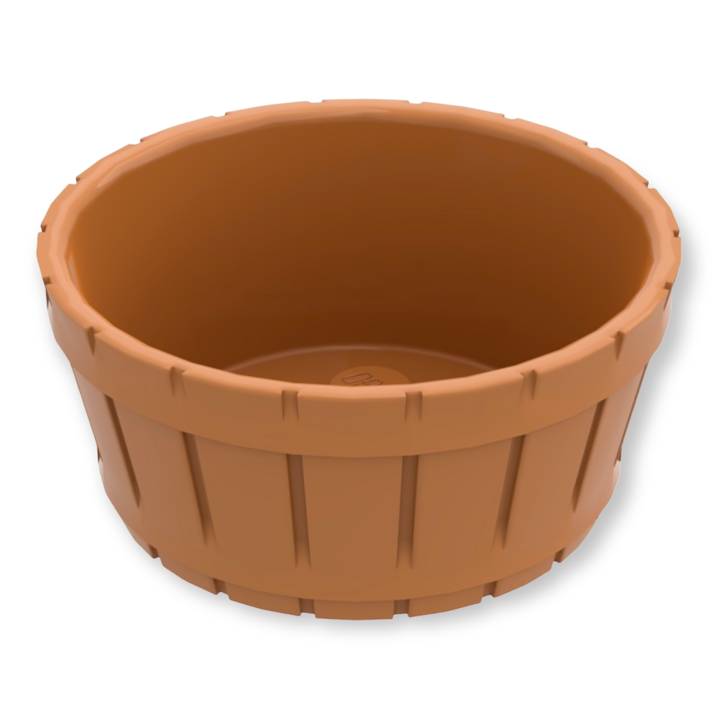 LEGO Container Barrel Half Large with Axle Hole - Medium Nougat