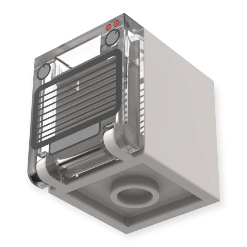 Bedruckter LEGO® Container 2x2x2 - 'Backofen' in Weiß