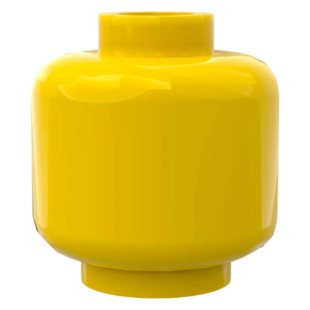 LEGO Minifiguren Kopf - 1580 Dünne schwarze Augenbrauen und Lippen in Nougat