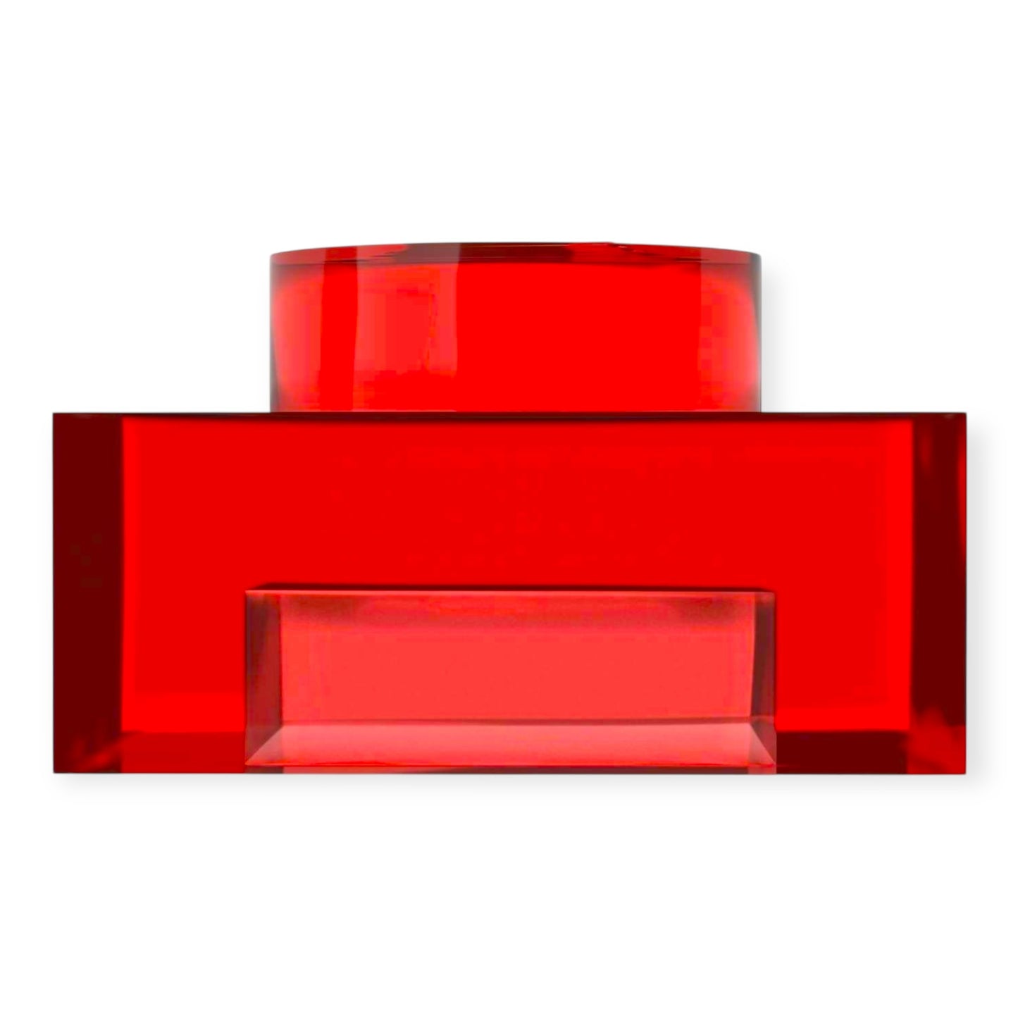 LEGO Plate 1x1 - Transparent Rot