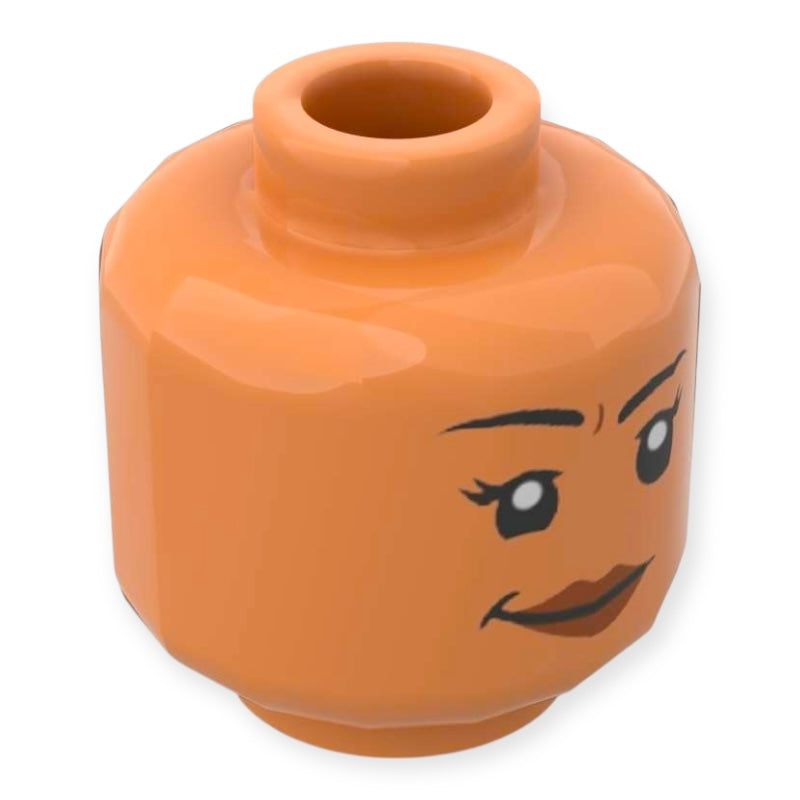 LEGO® Minifiguren Kopf 3871 Doppelseitig - Weiblich lächelnd mit Grübchen