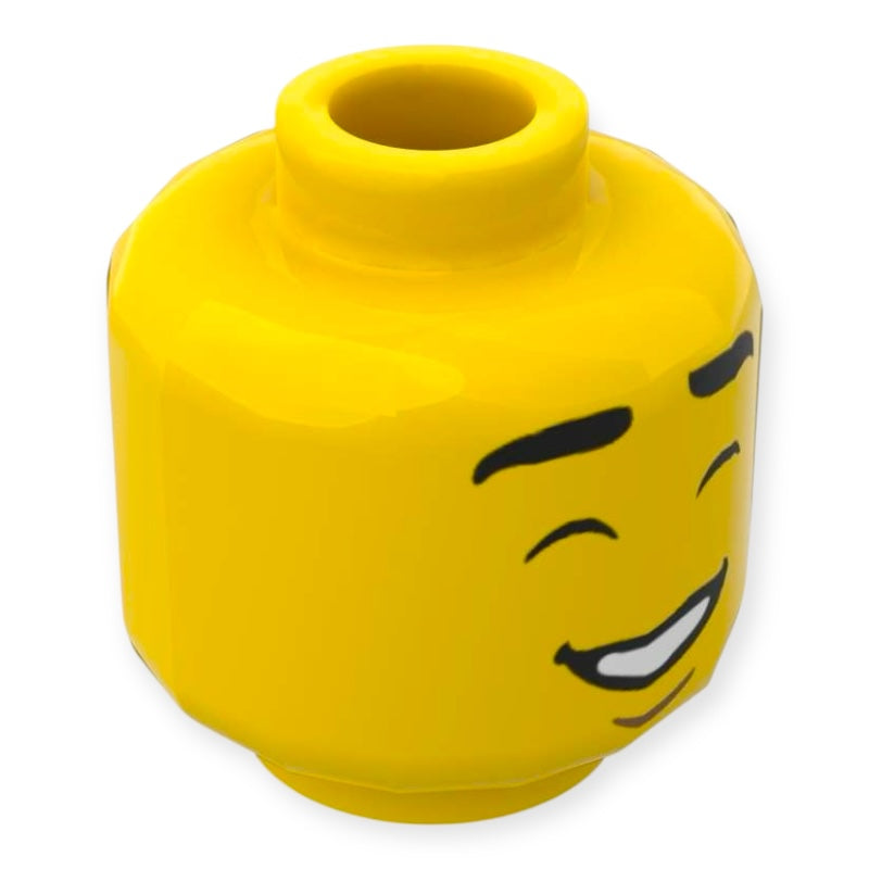 LEGO® Minifiguren Kopf 4464 Doppelseitig - Breites Lächeln mit Grübchen