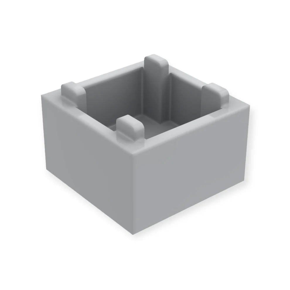 5er Pack LEGO® Kiste 2x2x1 in Hellgrau