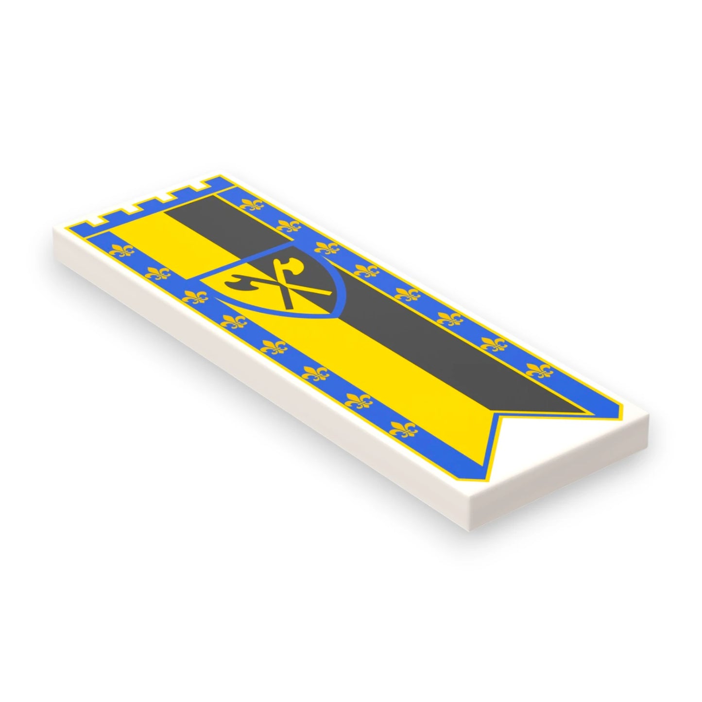 Bedruckte LEGO® Fliese 2x6 - Großes Banner 2 'Waldleute / Forestman)