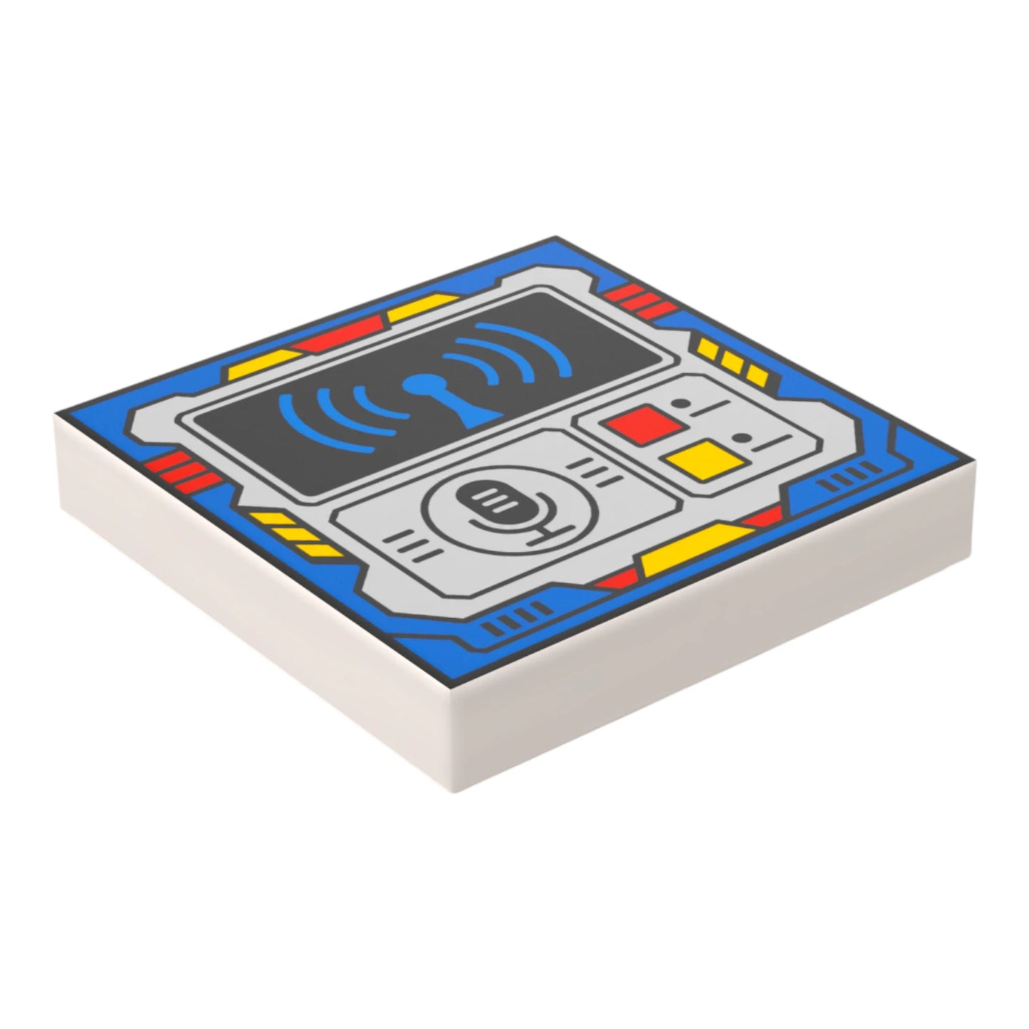 Bedruckte LEGO® Fliese 2x2 - Space Controll-Panel 11