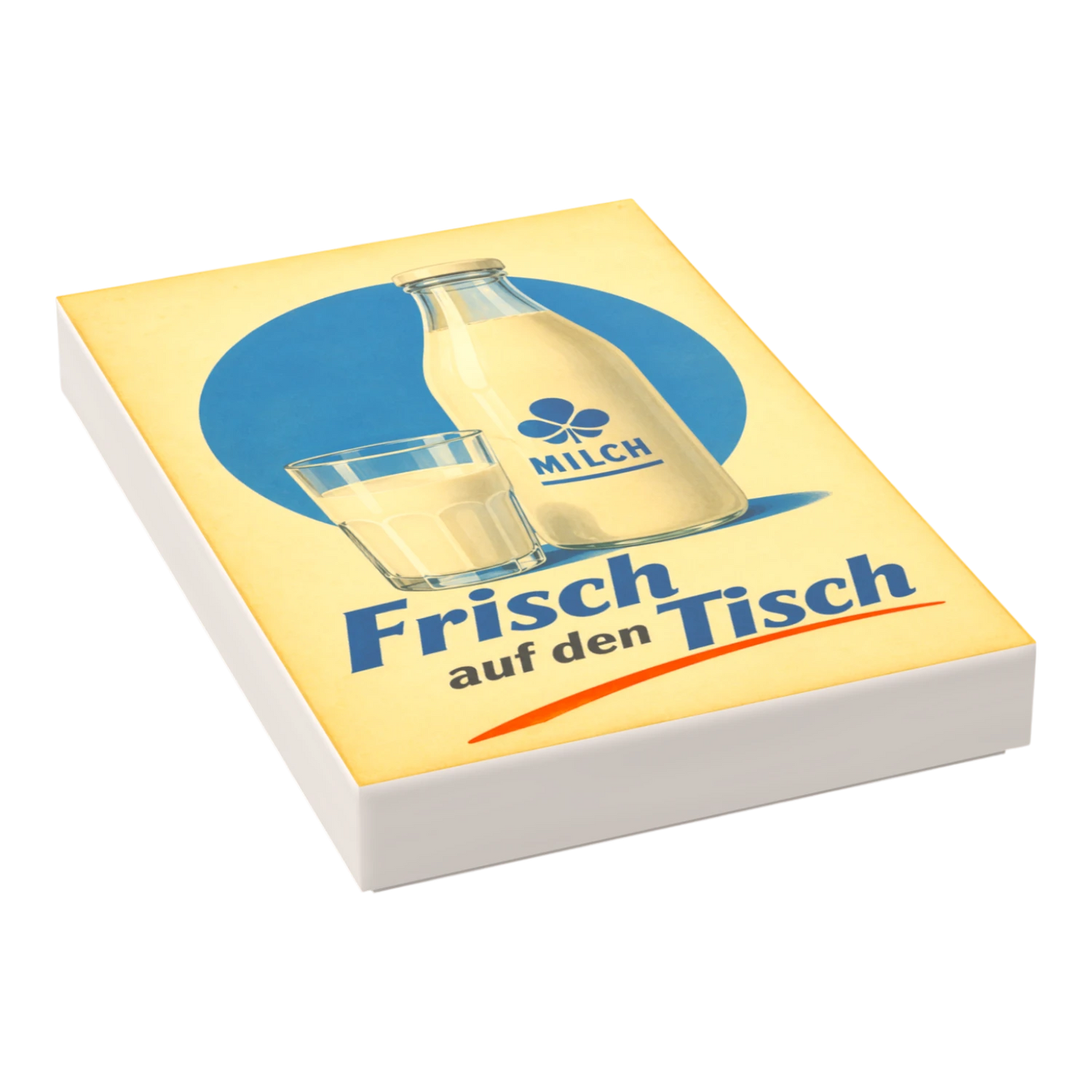 Bedruckte LEGO® Fliese 2x3 - Ostalgie Werbeplakat 'Milch'